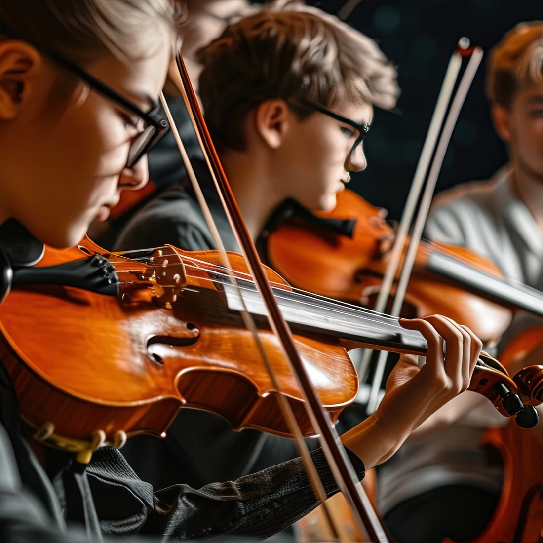 Geigenunterricht im Familienzentrum Upsala – Streicherensemble